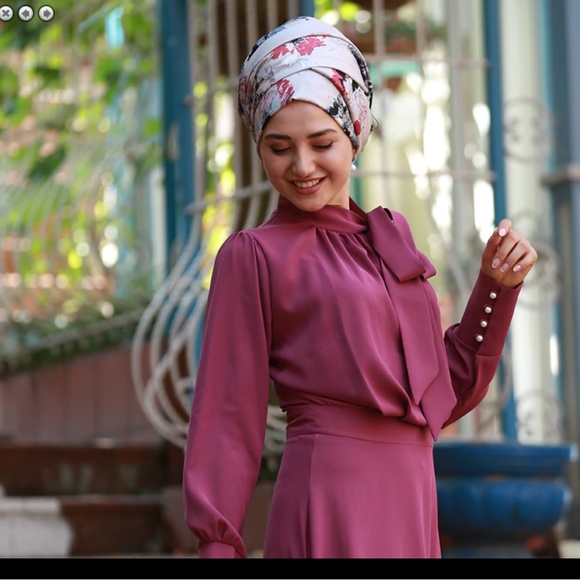 Fully Lined Dress (Color Plum) - Picture 2 of 4